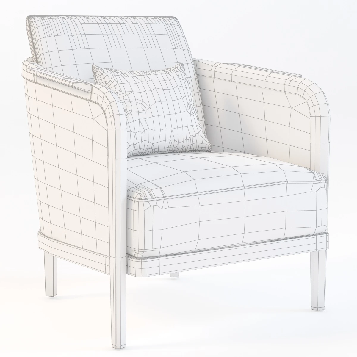 Flexform Mondo Armchair 3D Model_04