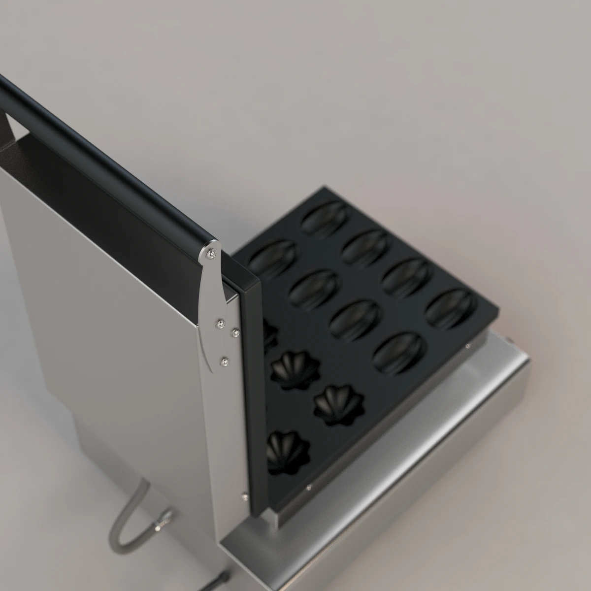 Flower Shape Waffle Maker 3D Model_011