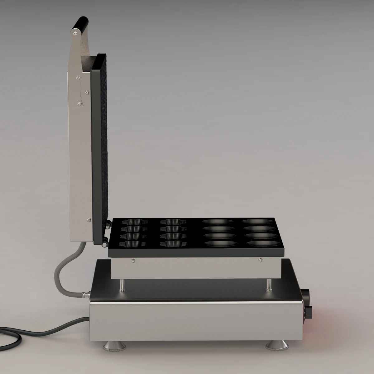 Flower Shape Waffle Maker 3D Model_06