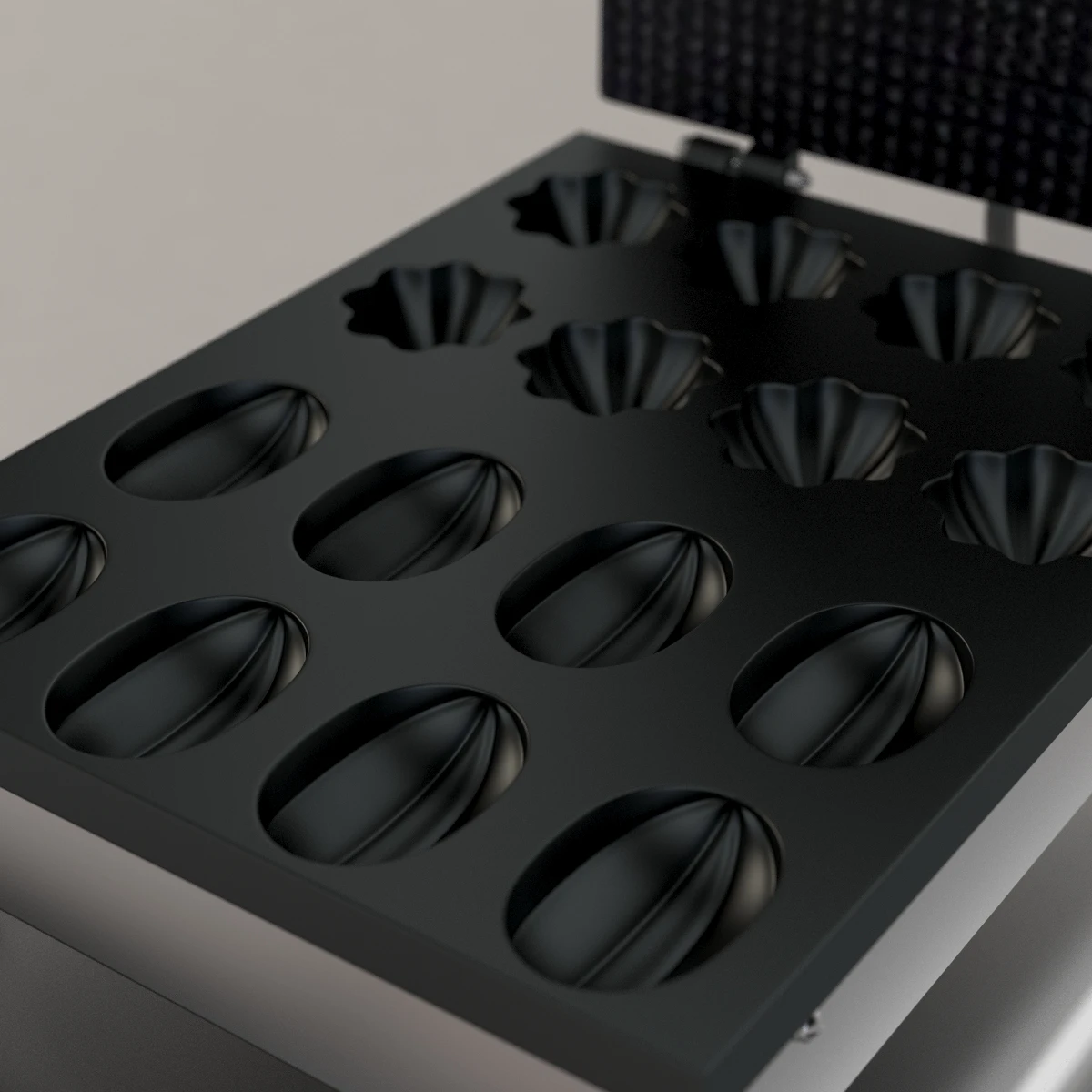 Flower Shape Waffle Maker 3D Model_010