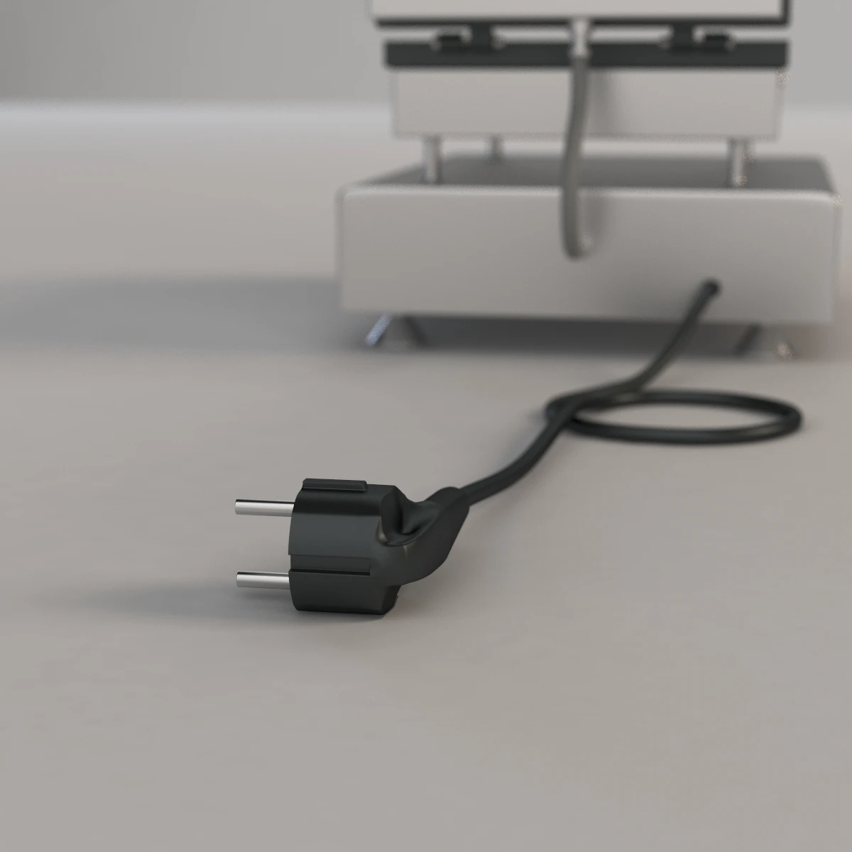 Flower Shape Waffle Maker 3D Model_012
