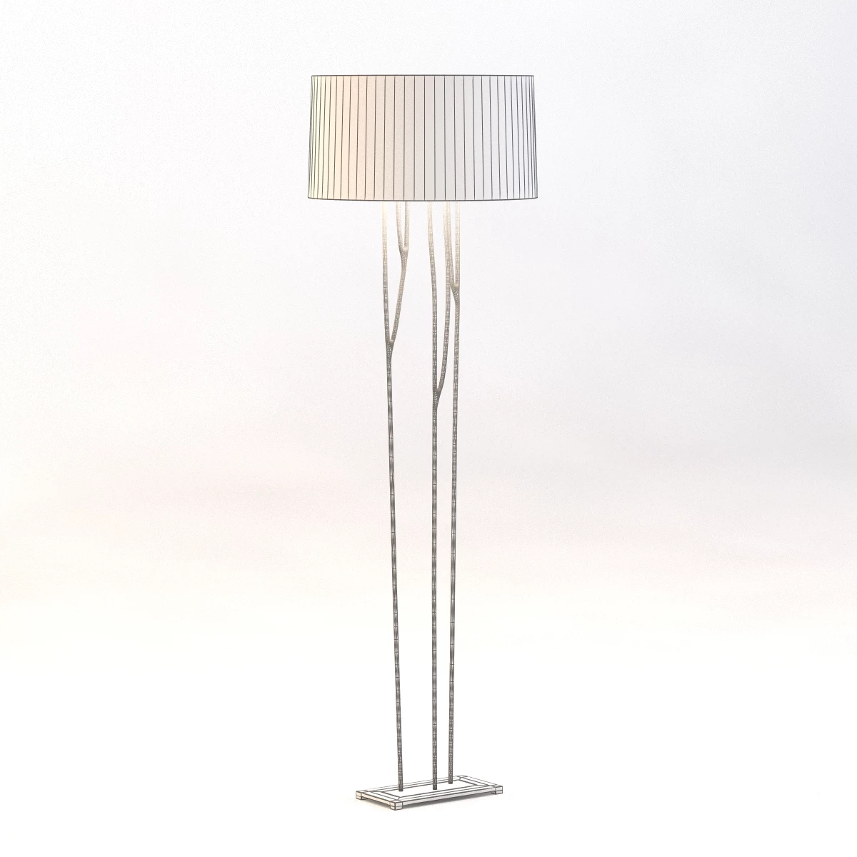 Forest Floor Lamp With Gilded Iron 3D Model_03