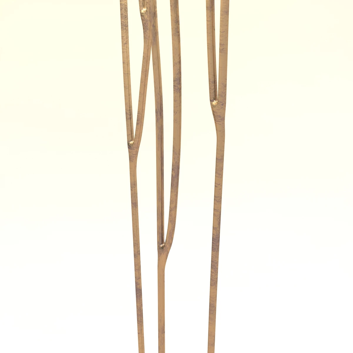 Forest Floor Lamp With Gilded Iron 3D Model_07