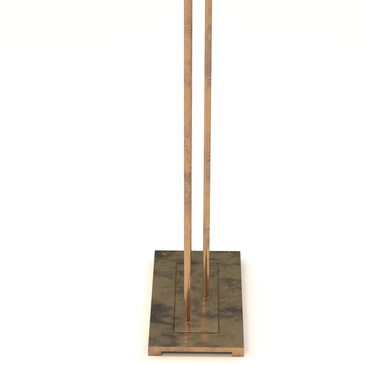 Forest Floor Lamp With Gilded Iron 3D Model_04