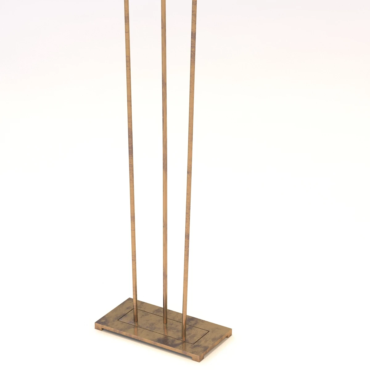 Forest Floor Lamp With Gilded Iron 3D Model_06