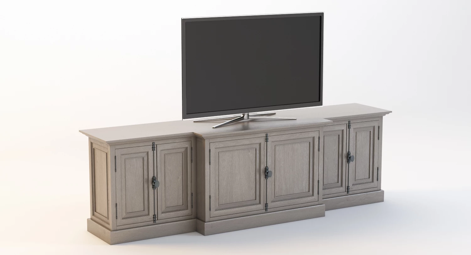 French Panel Media Console 3D Model_010