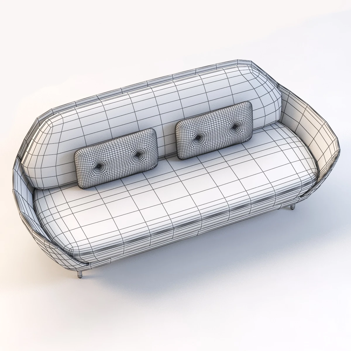Fritz Hansen Favn Upholstered Sofa 3D Model_010