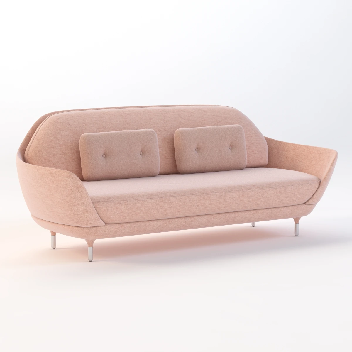Fritz Hansen Favn Upholstered Sofa 3D Model_01