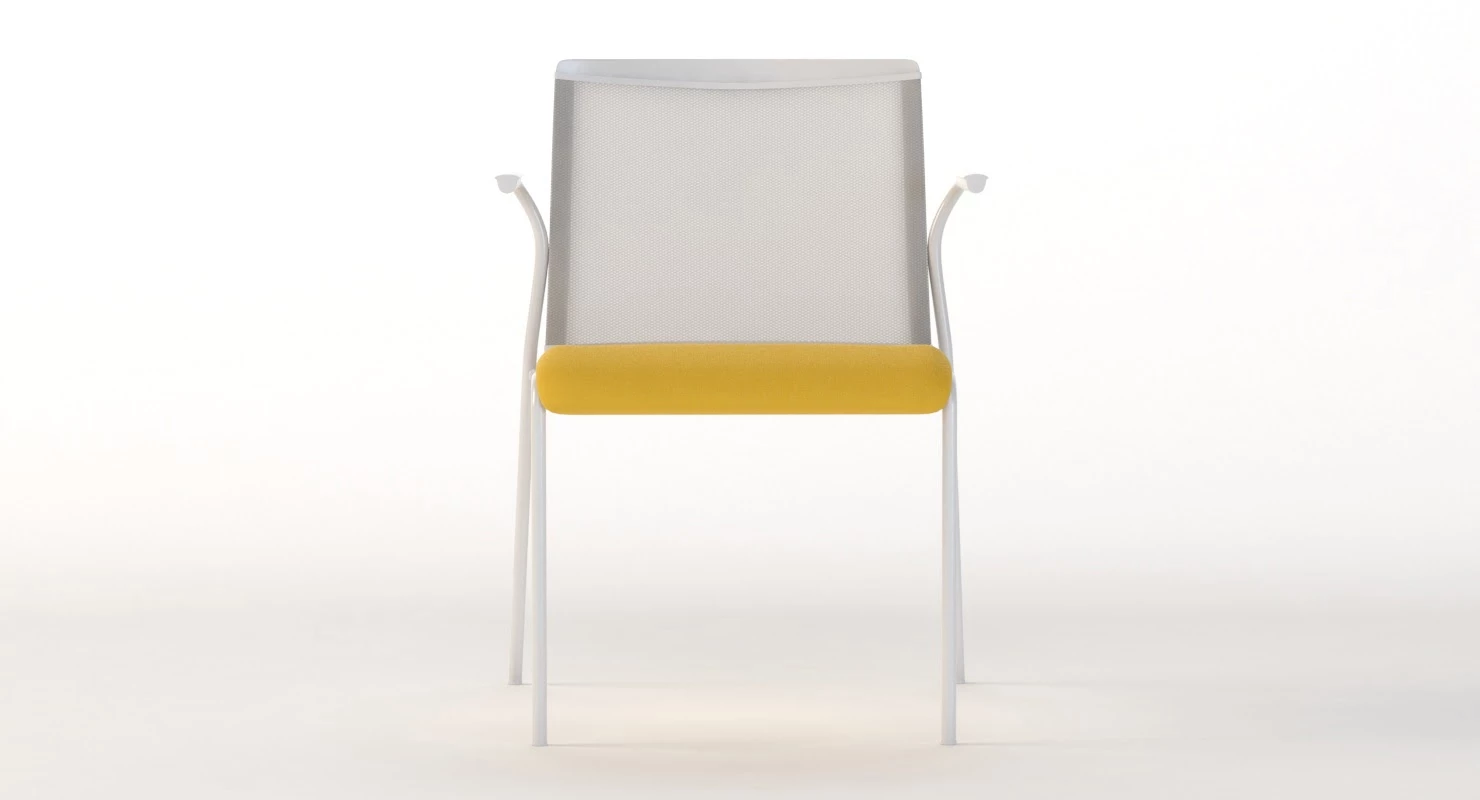 Gaber Teckel B Mesh Arm Chair By Eurolinea 3D Model_011