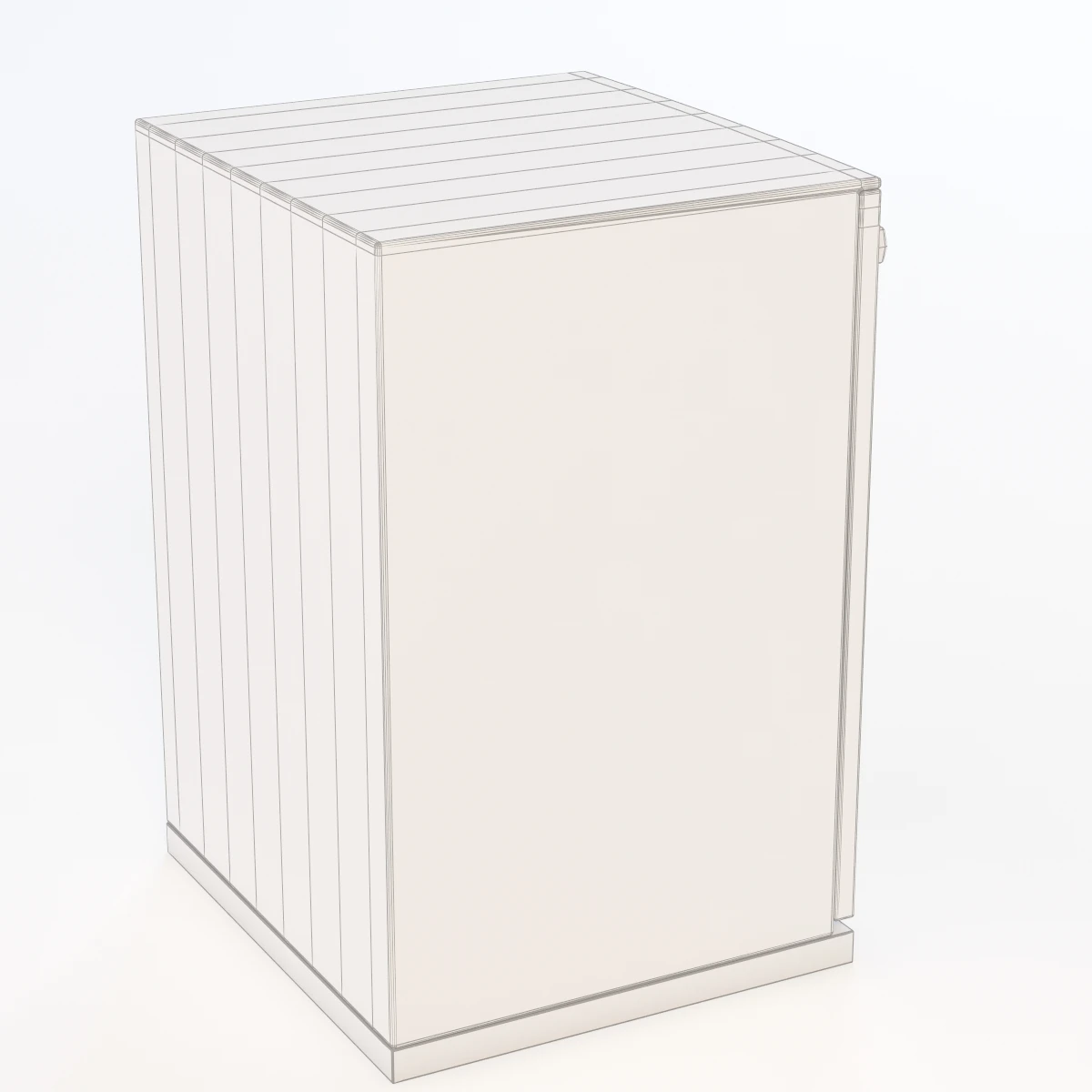 GE Integrated Dishwasher with Hidden Controls 3D Model_07