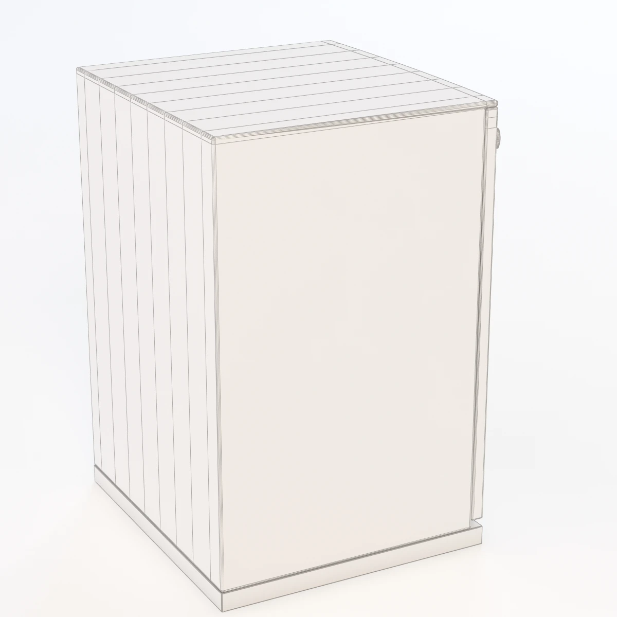 GE Integrated Dishwasher with Hidden Controls 3D Model_06