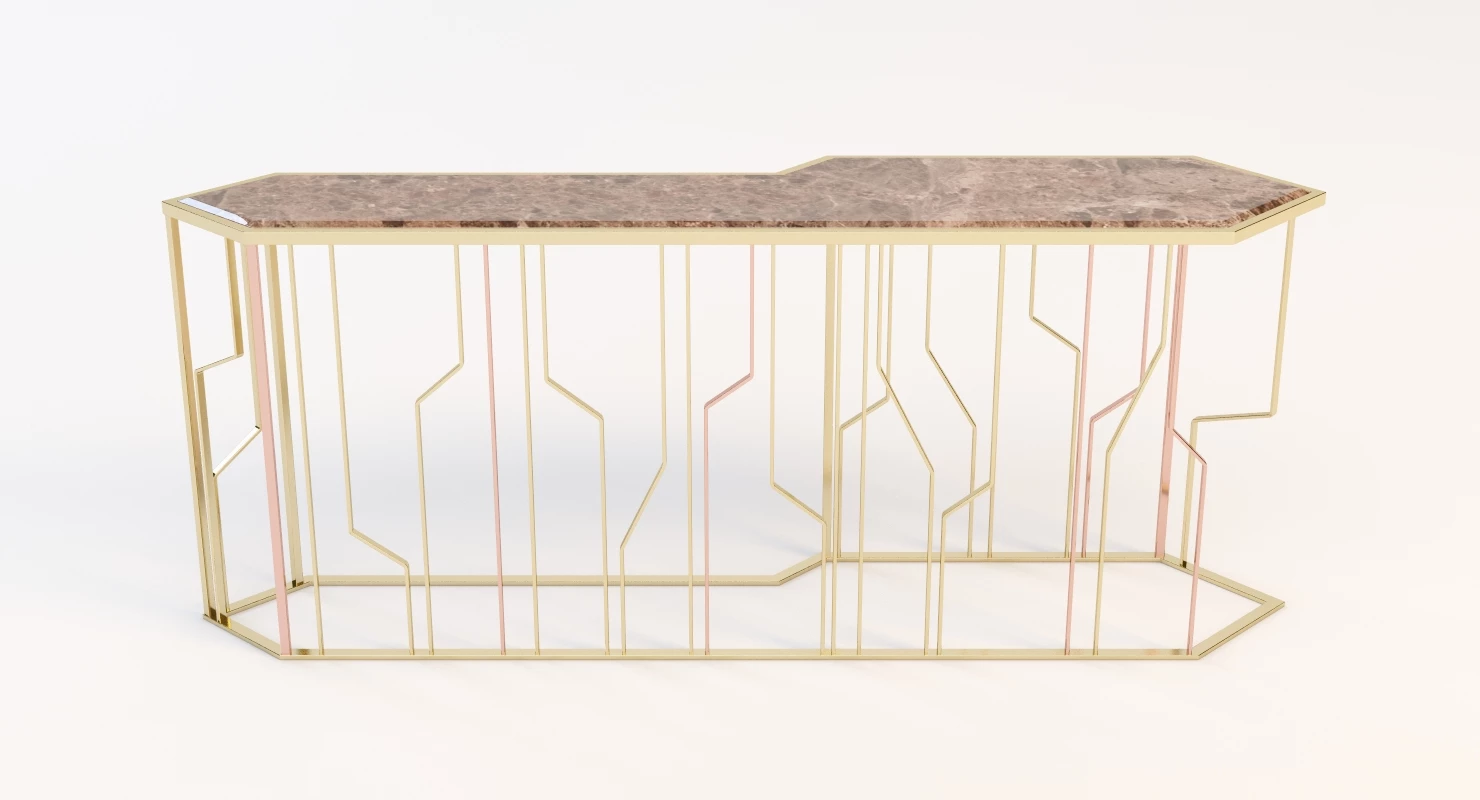 Ginza Console by Longhi 3D Model_04