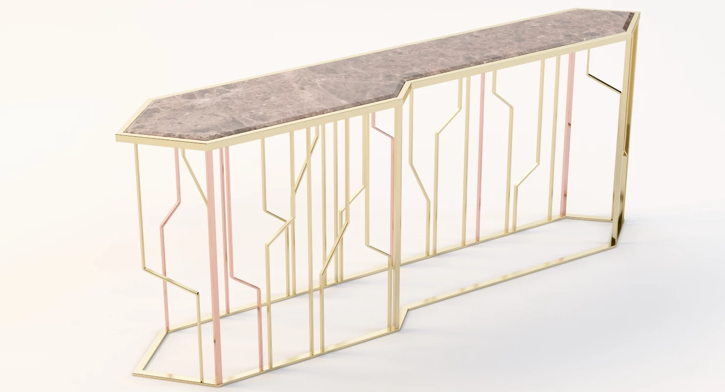 Ginza Console by Longhi 3D Model_010