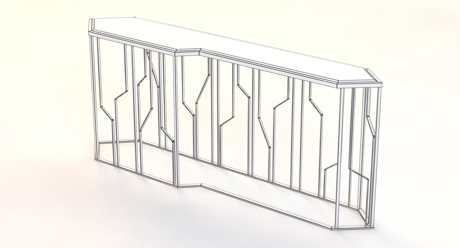 Ginza Console by Longhi 3D Model_06