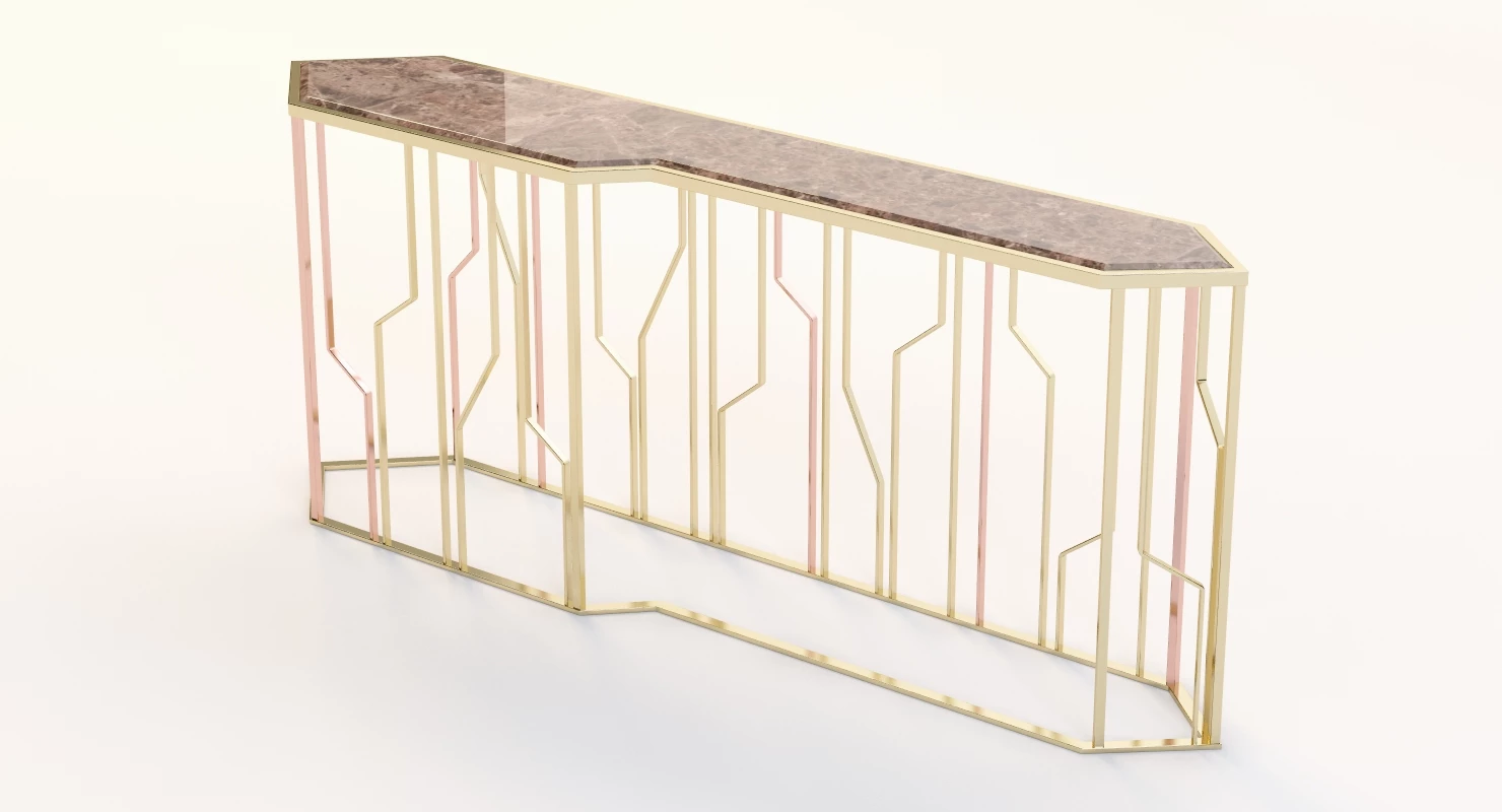 Ginza Console by Longhi 3D Model_05