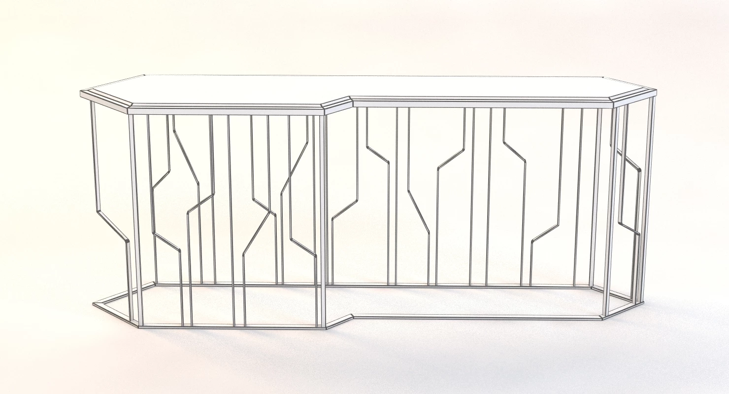 Ginza Console by Longhi 3D Model_03