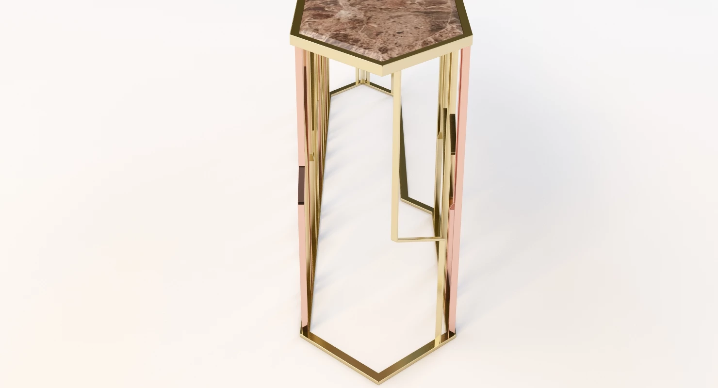 Ginza Console by Longhi 3D Model_07