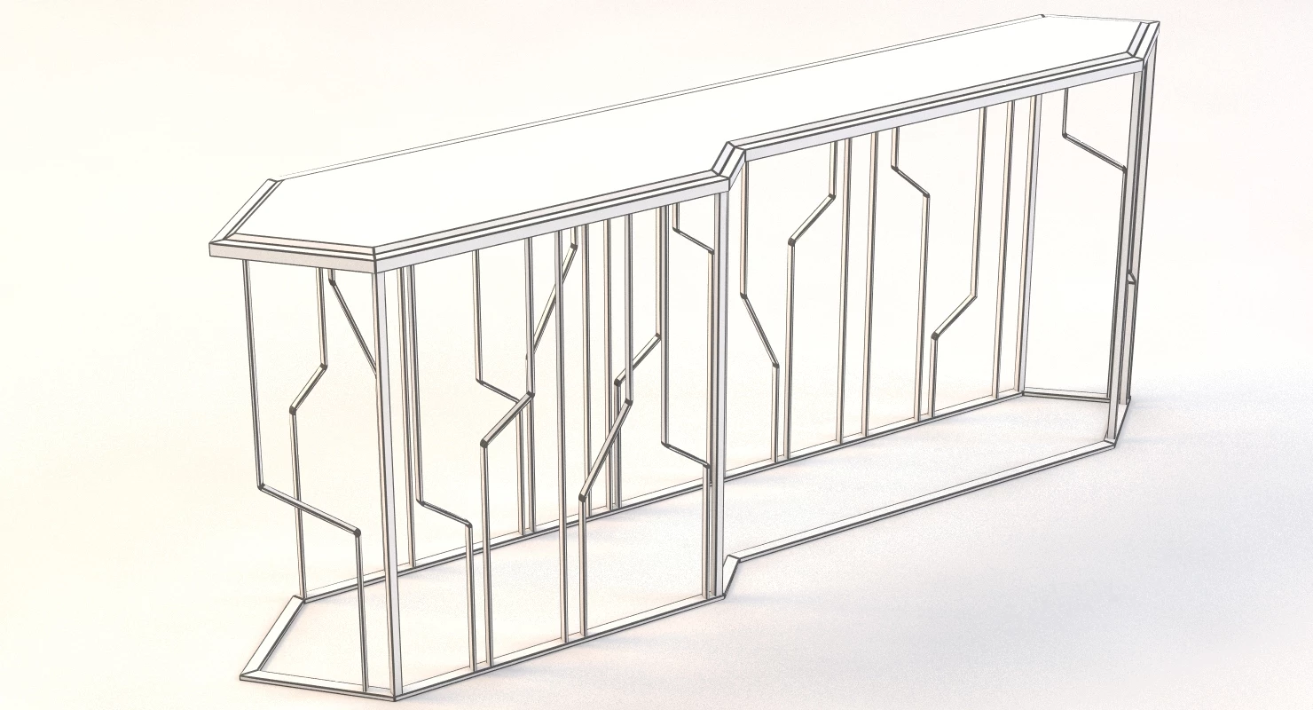 Ginza Console by Longhi 3D Model_011