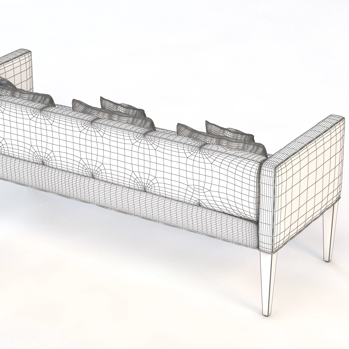 Granada Sofette Bench 3D Model_04
