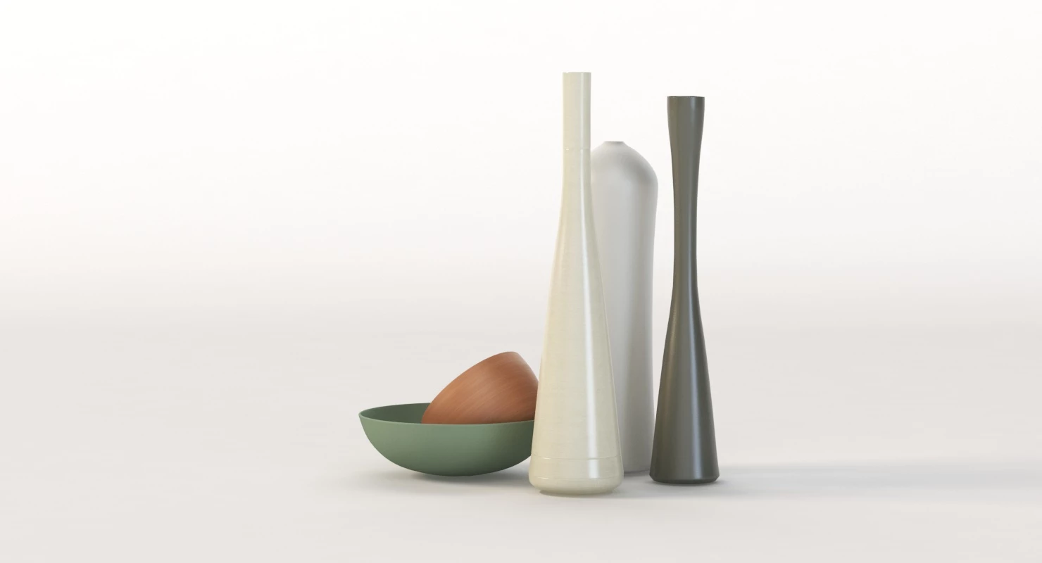 Handmade Stoneware Table Decor Center Piece 3D Model_014