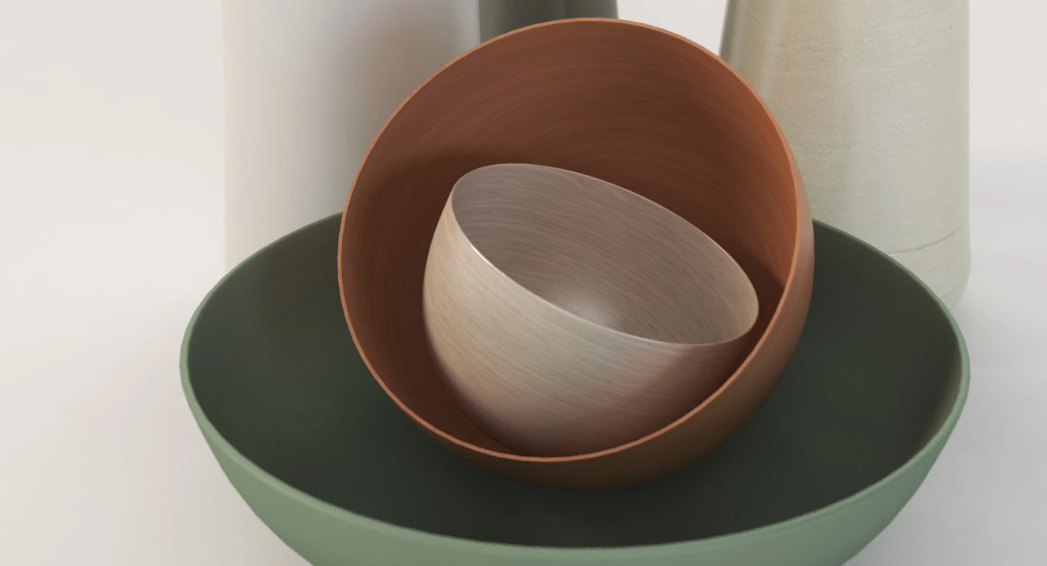 Handmade Stoneware Table Decor Center Piece 3D Model_03