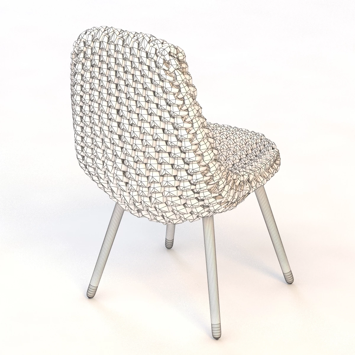 Hans Sapperlot Loden Chair 3D Model_010