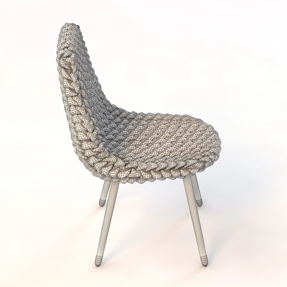 Hans Sapperlot Loden Chair 3D Model_06