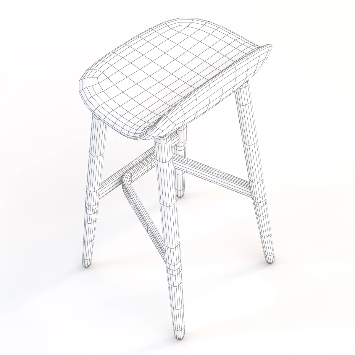 Herman Miller Cross Hatch Barstool 3D Model_012