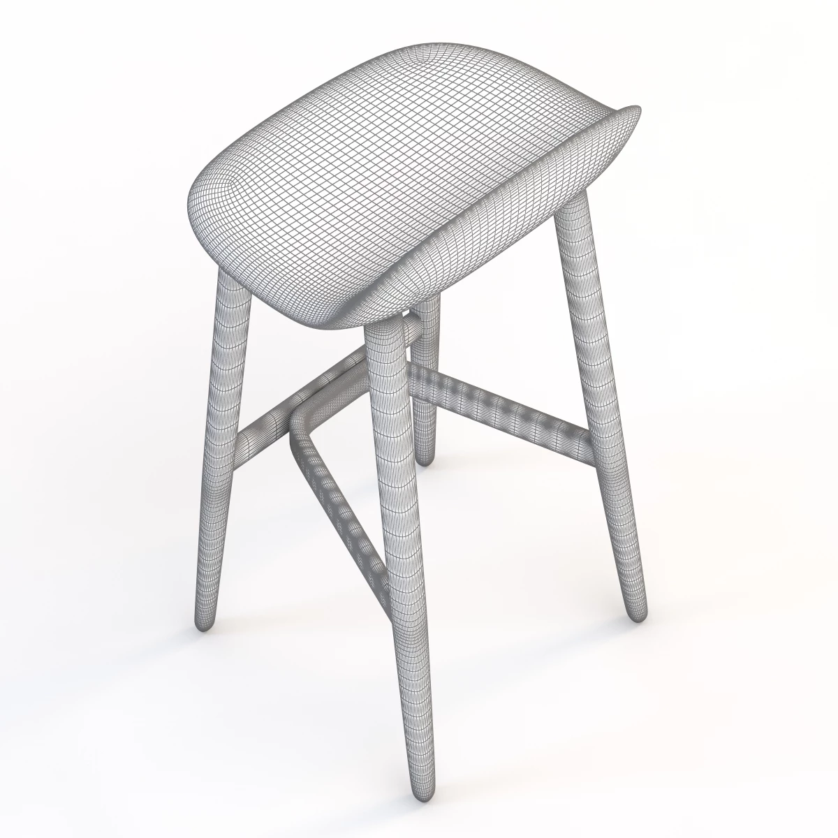 Herman Miller Cross Hatch Barstool 3D Model_011