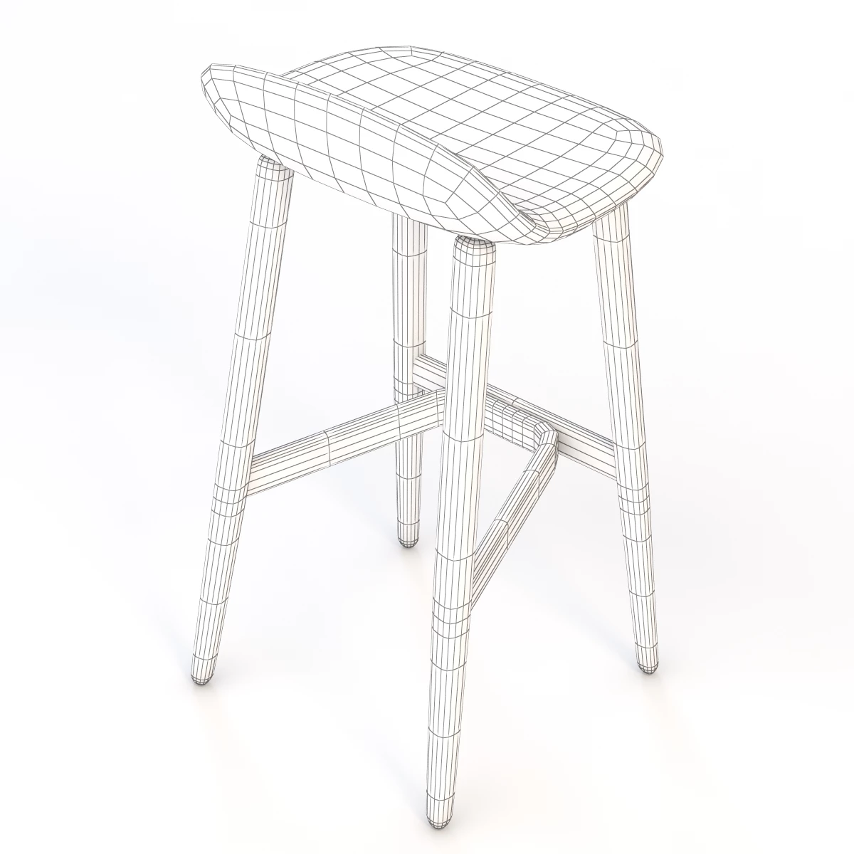 Herman Miller Cross Hatch Barstool 3D Model_017