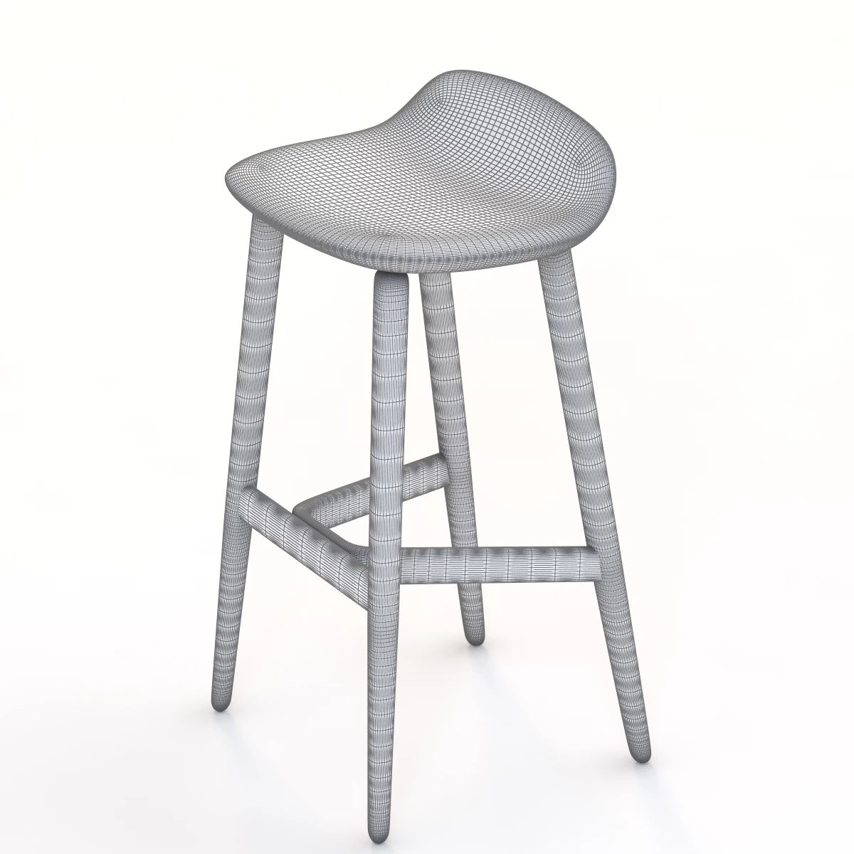 Herman Miller Cross Hatch Barstool 3D Model_06