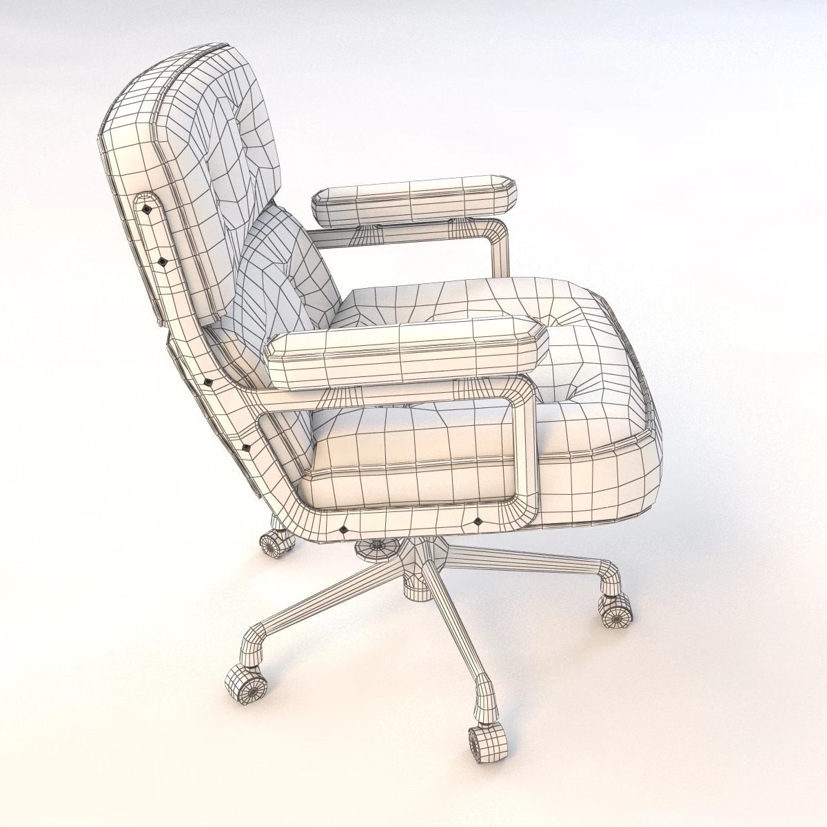 Herman Miller Eames Executive Chair v2 3D Model_06