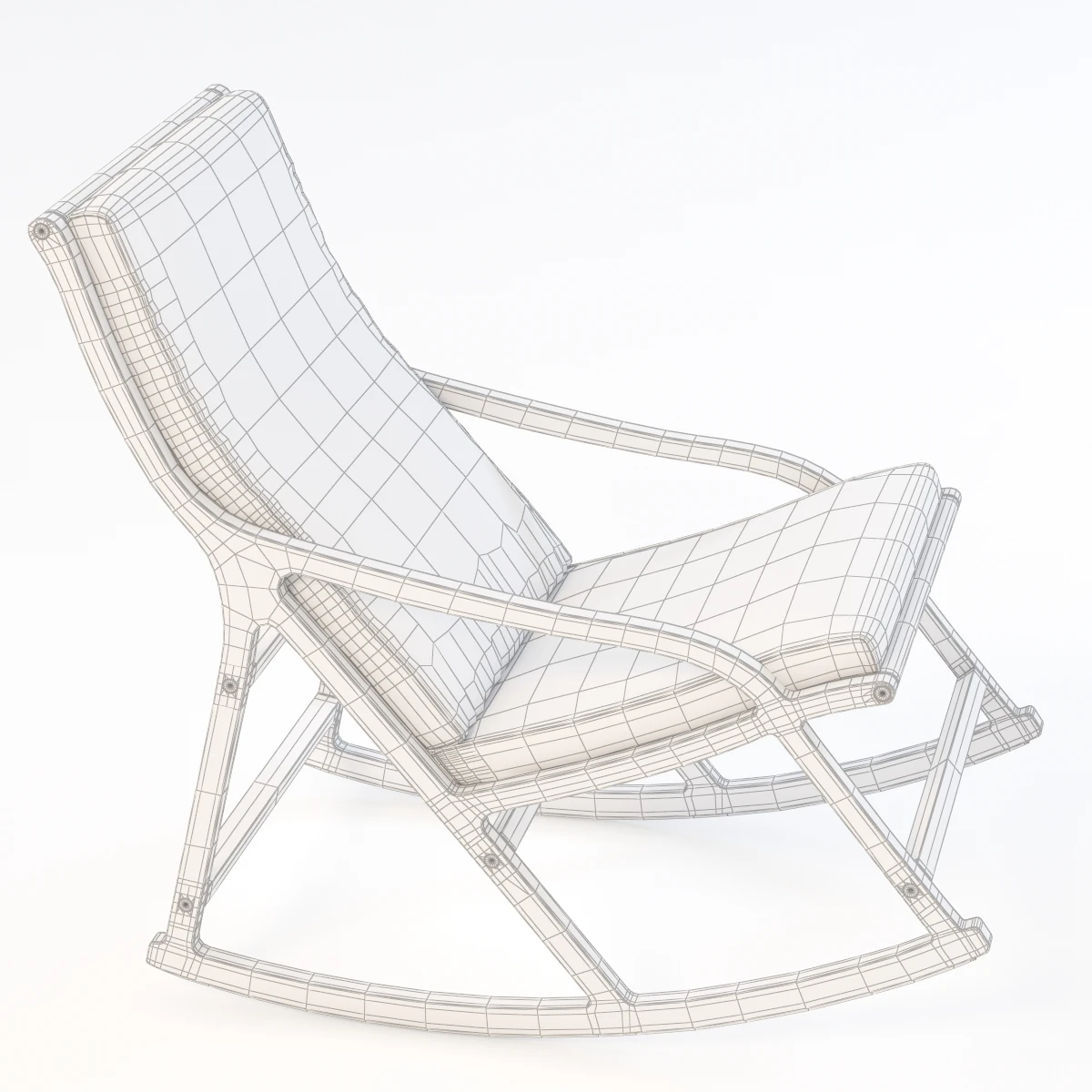 Hoto Derive Ligne Roset Rocking Chair 3D Model_04