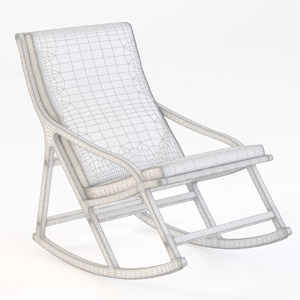 Hoto Derive Ligne Roset Rocking Chair 3D Model_07