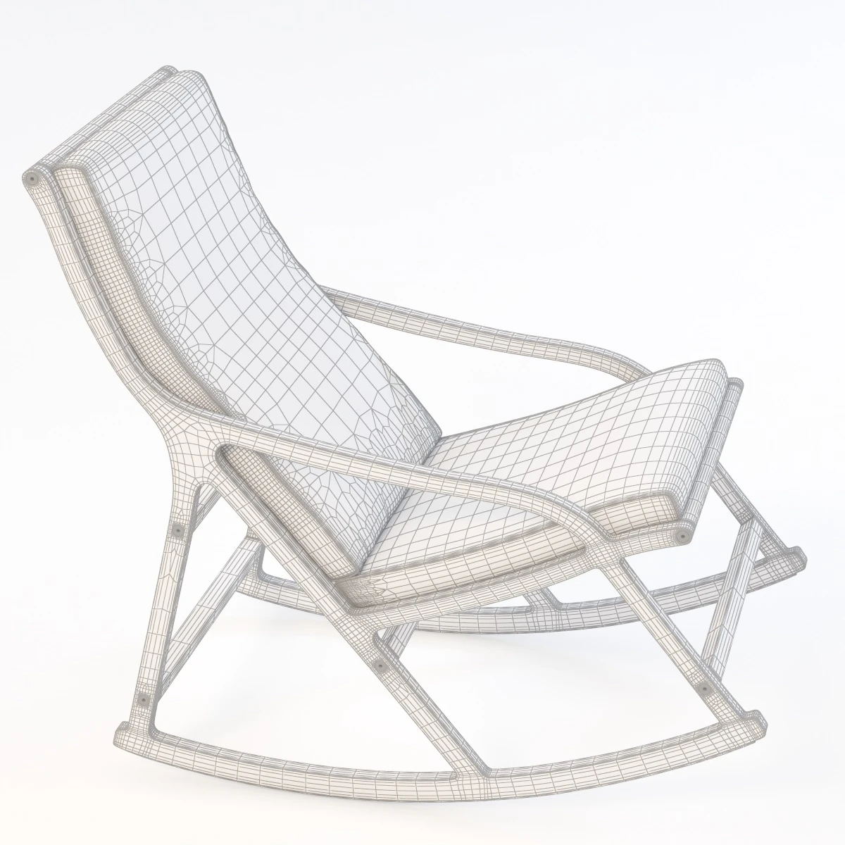 Hoto Derive Ligne Roset Rocking Chair 3D Model_03
