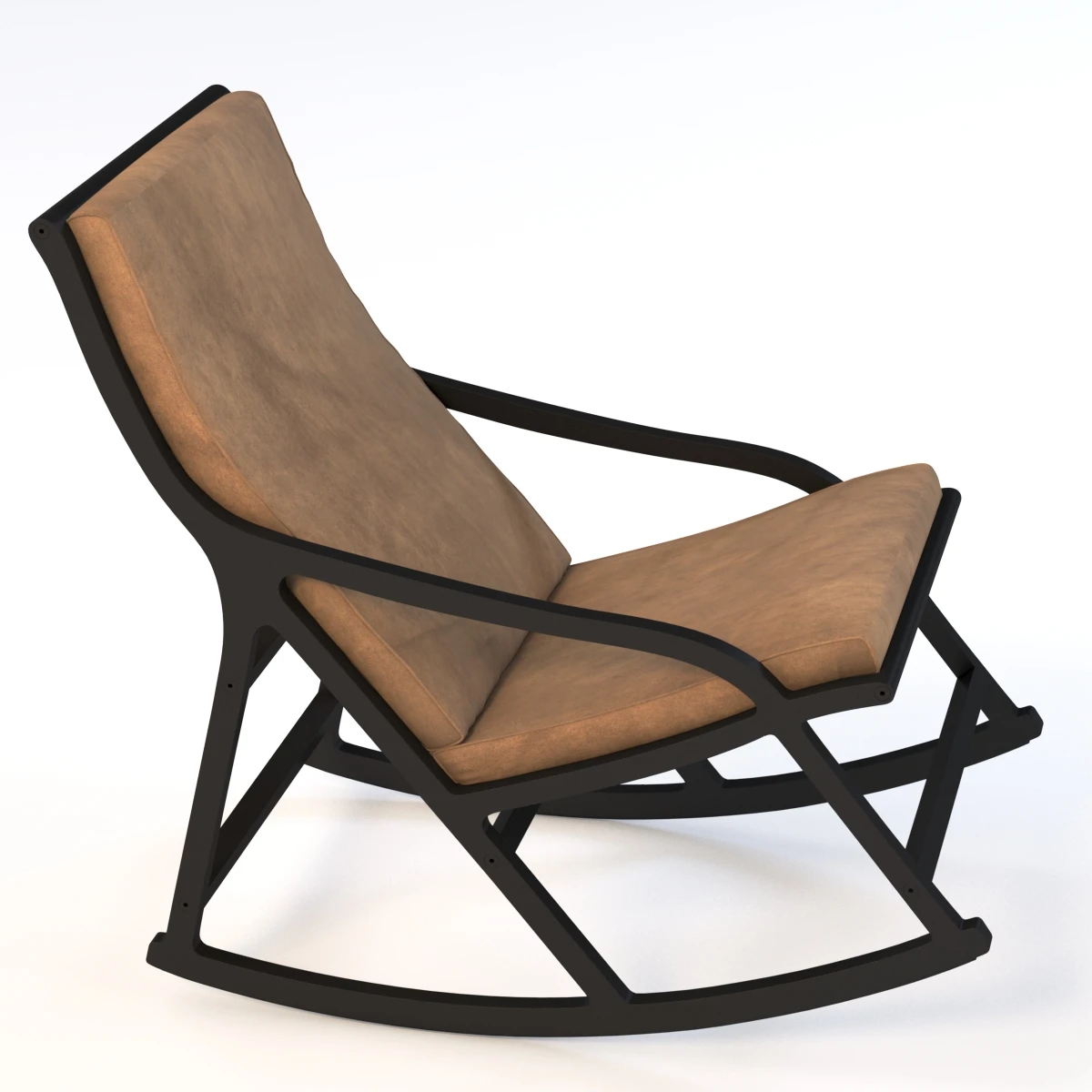 Hoto Derive Ligne Roset Rocking Chair 3D Model_01