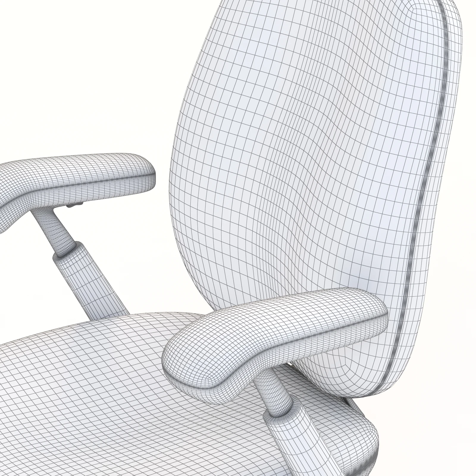 Hyper Realistic Herman miller performance office ergon 3 chair 3D Model_08