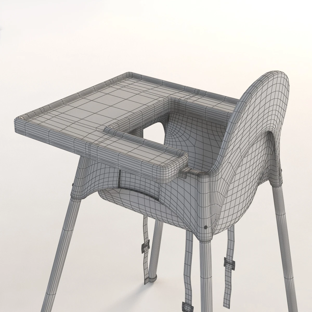 IKEA Antilop High Chair 3D Model_013