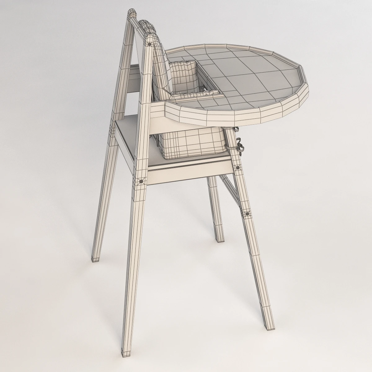 Ikea Blames Children Feeding Chair 3D Model_013