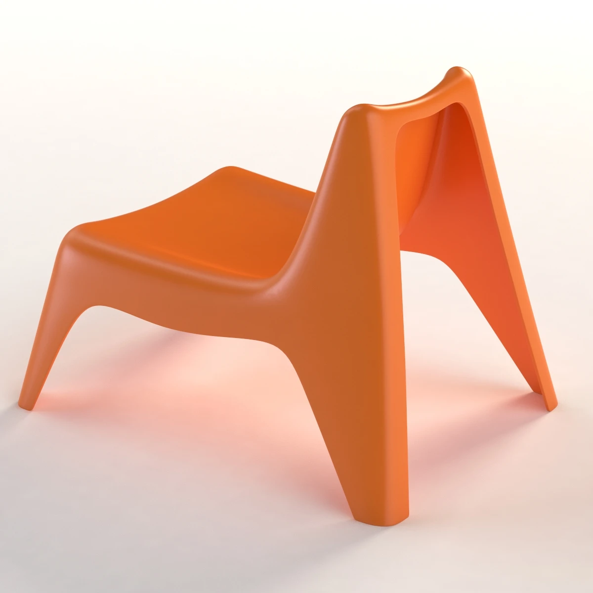 IKEA Buns Comfortable kids Chair 3D Model_03