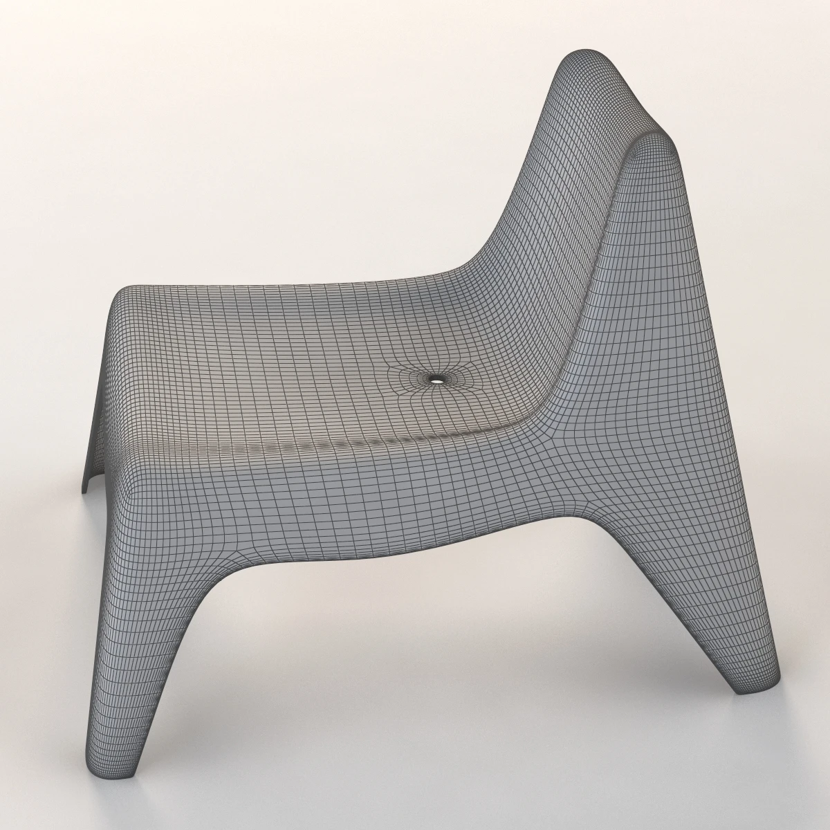 IKEA Buns Comfortable kids Chair 3D Model_013