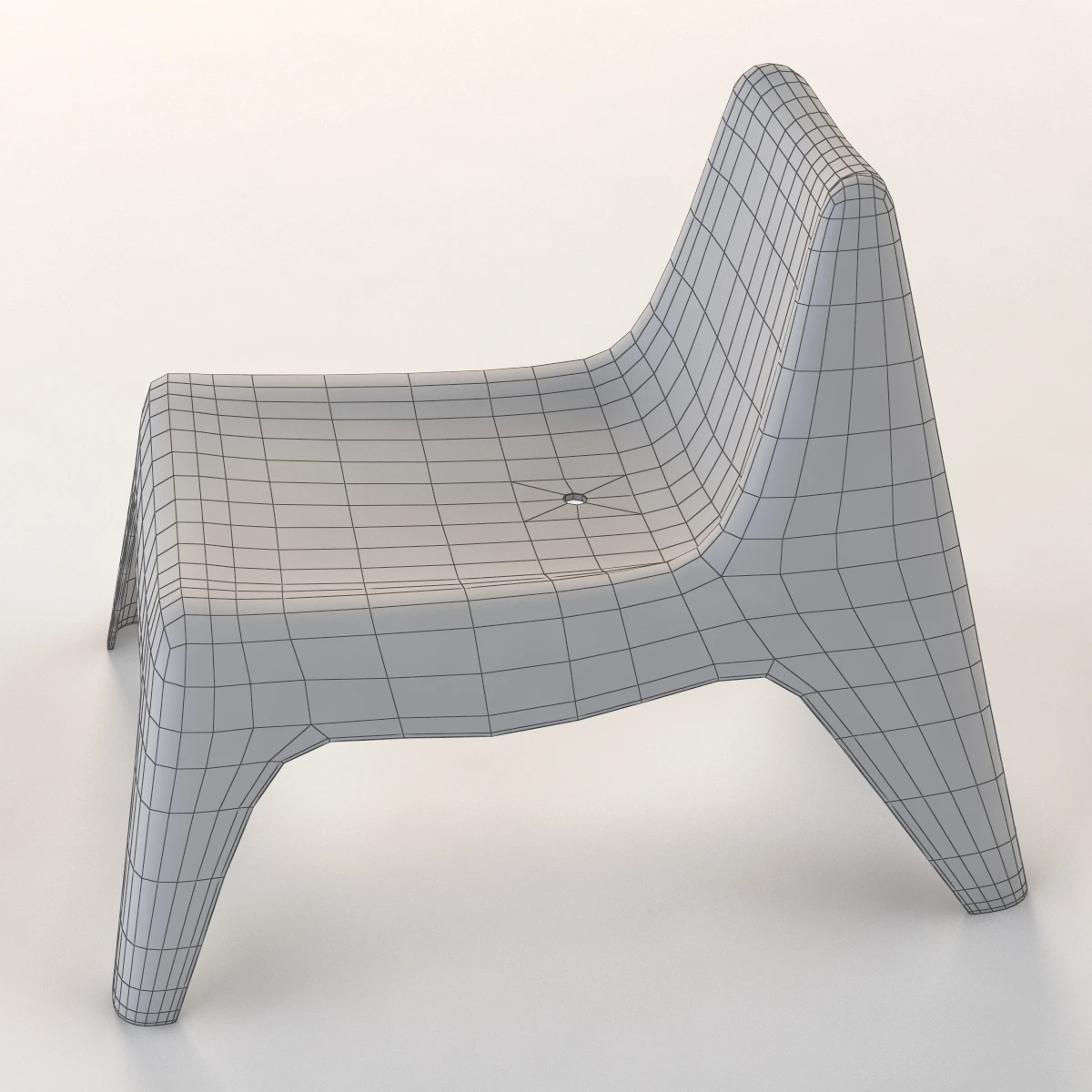 IKEA Buns Comfortable kids Chair 3D Model_014