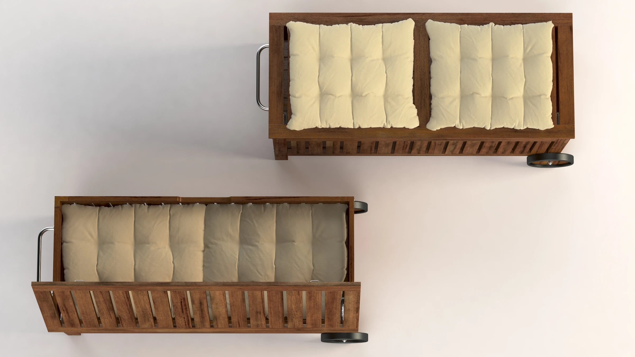 IKEA Applaro Bench with Storage Bag 3D Model_09