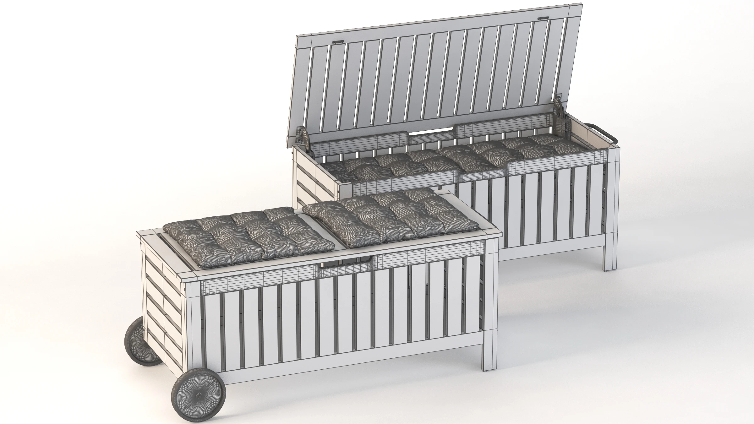 IKEA Applaro Bench with Storage Bag 3D Model_014