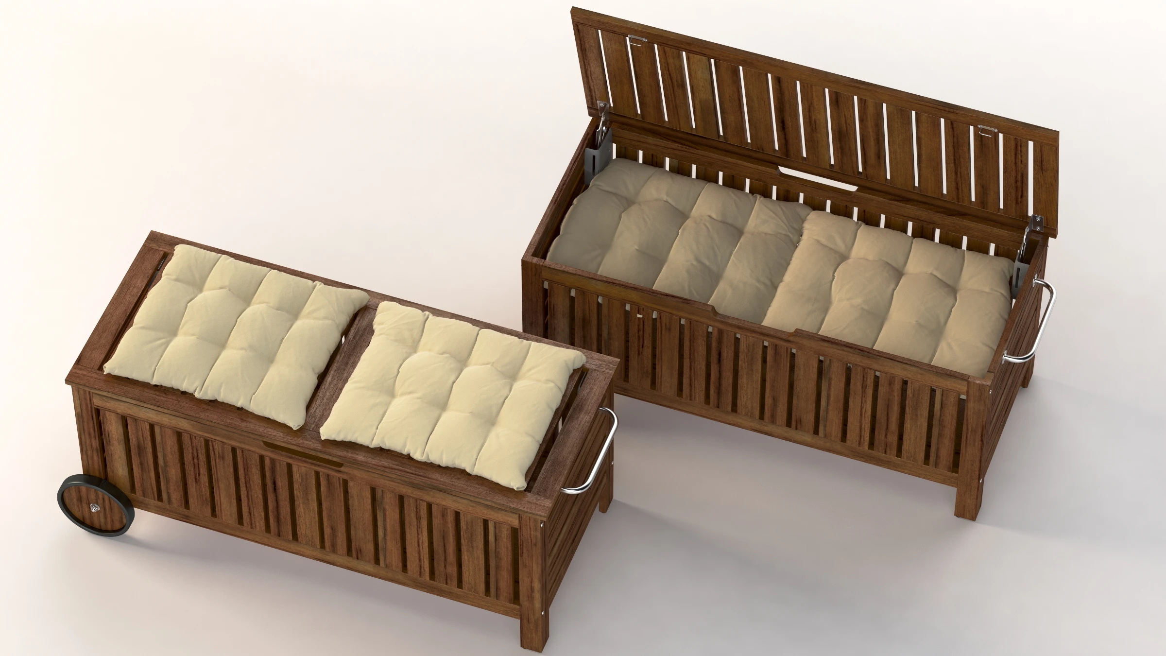 IKEA Applaro Bench with Storage Bag 3D Model_07