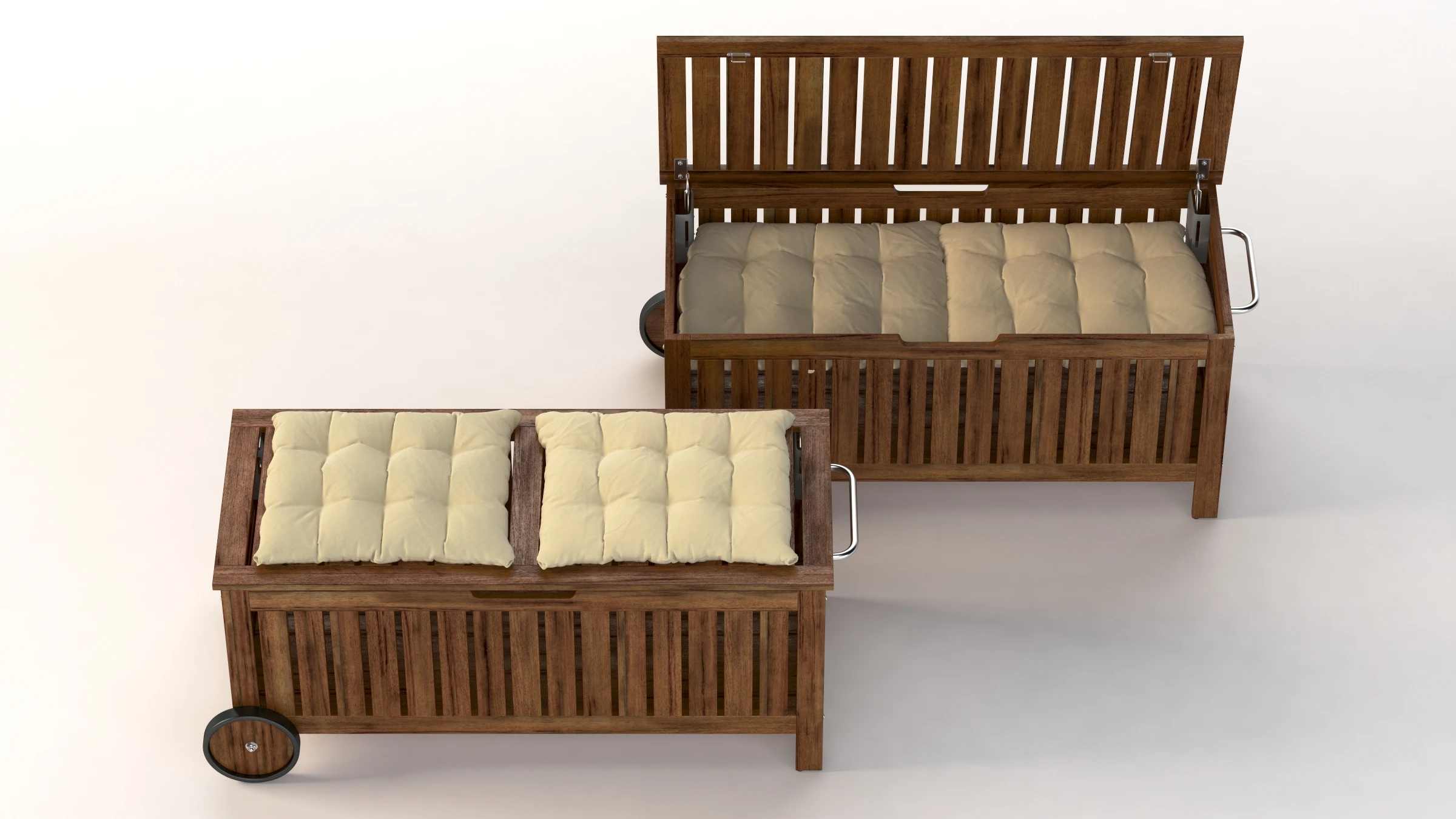 IKEA Applaro Bench with Storage Bag 3D Model_04