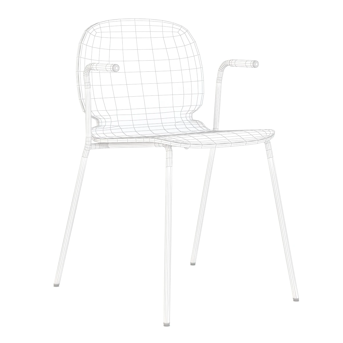 IKEA Svenbertil Chair With Armrests 3D Model_04
