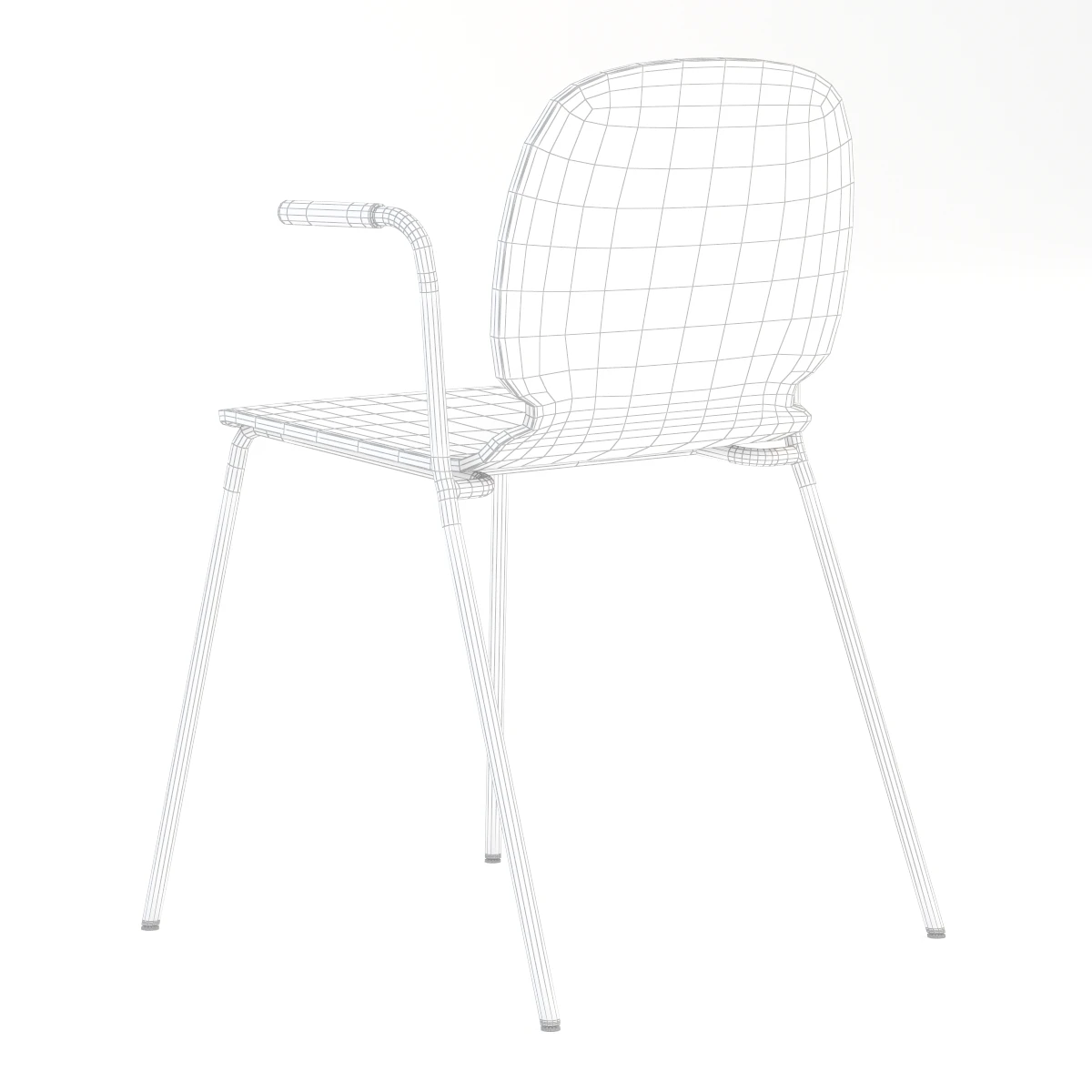 IKEA Svenbertil Chair With Armrests 3D Model_07