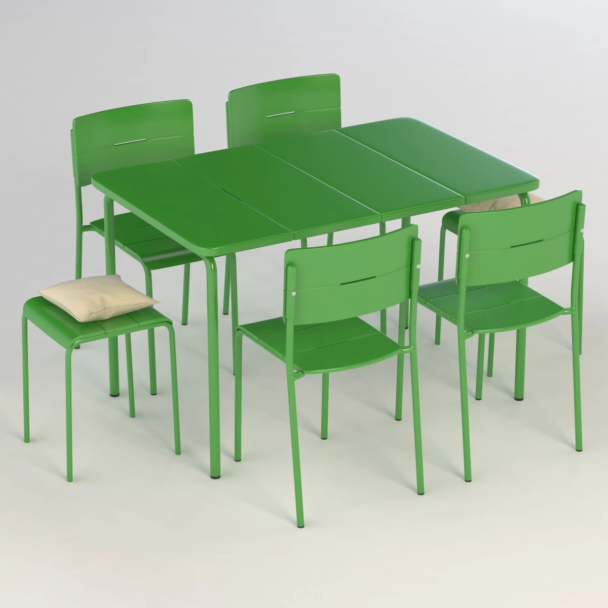 Ikea Vaddo Outdoor Chair Stool Table 3D Model_06