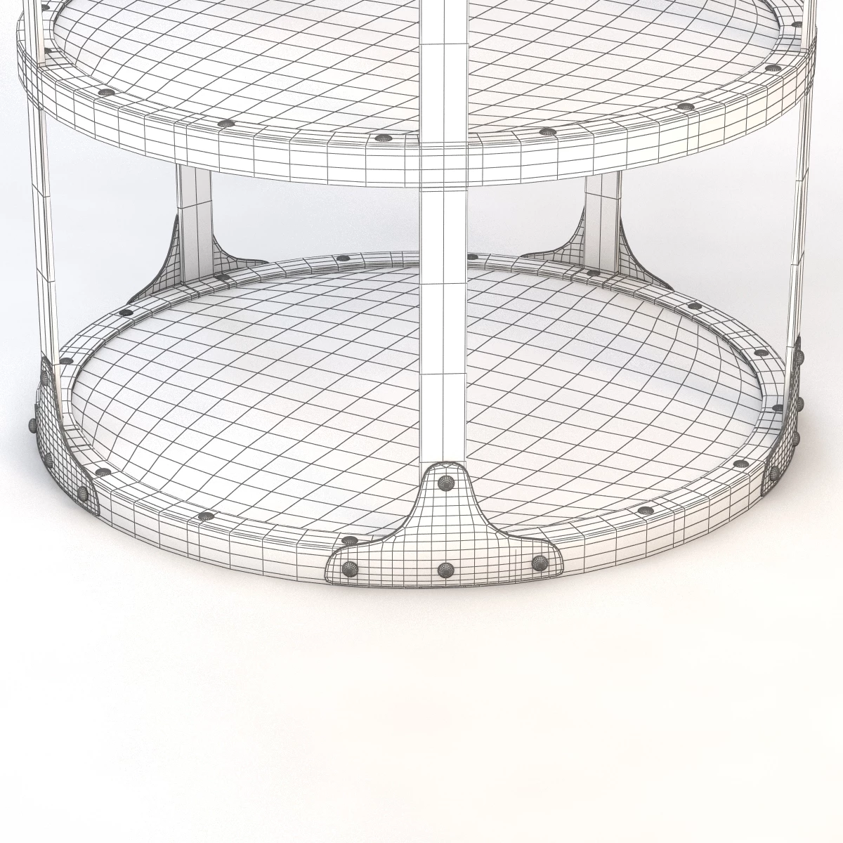 Industrial Riveted Side Table 3D Model_08